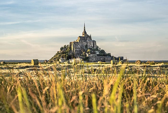 Die Insel und das Kloster von Mont-Saint-Michel.