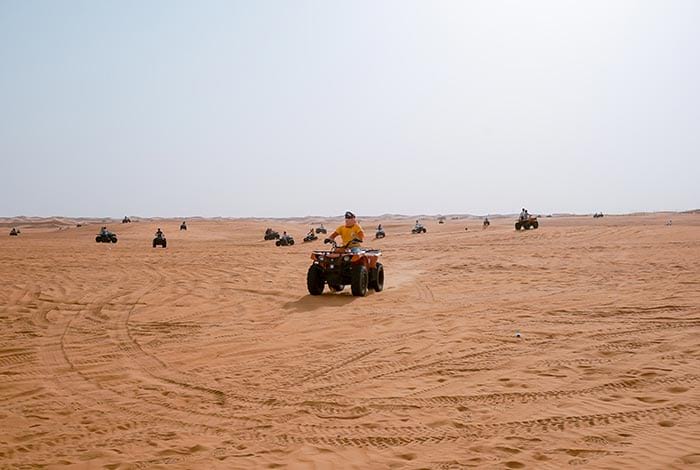 Quad nel deserto