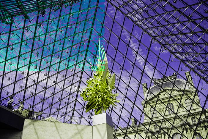 Die berühmte Glas-Pyramide